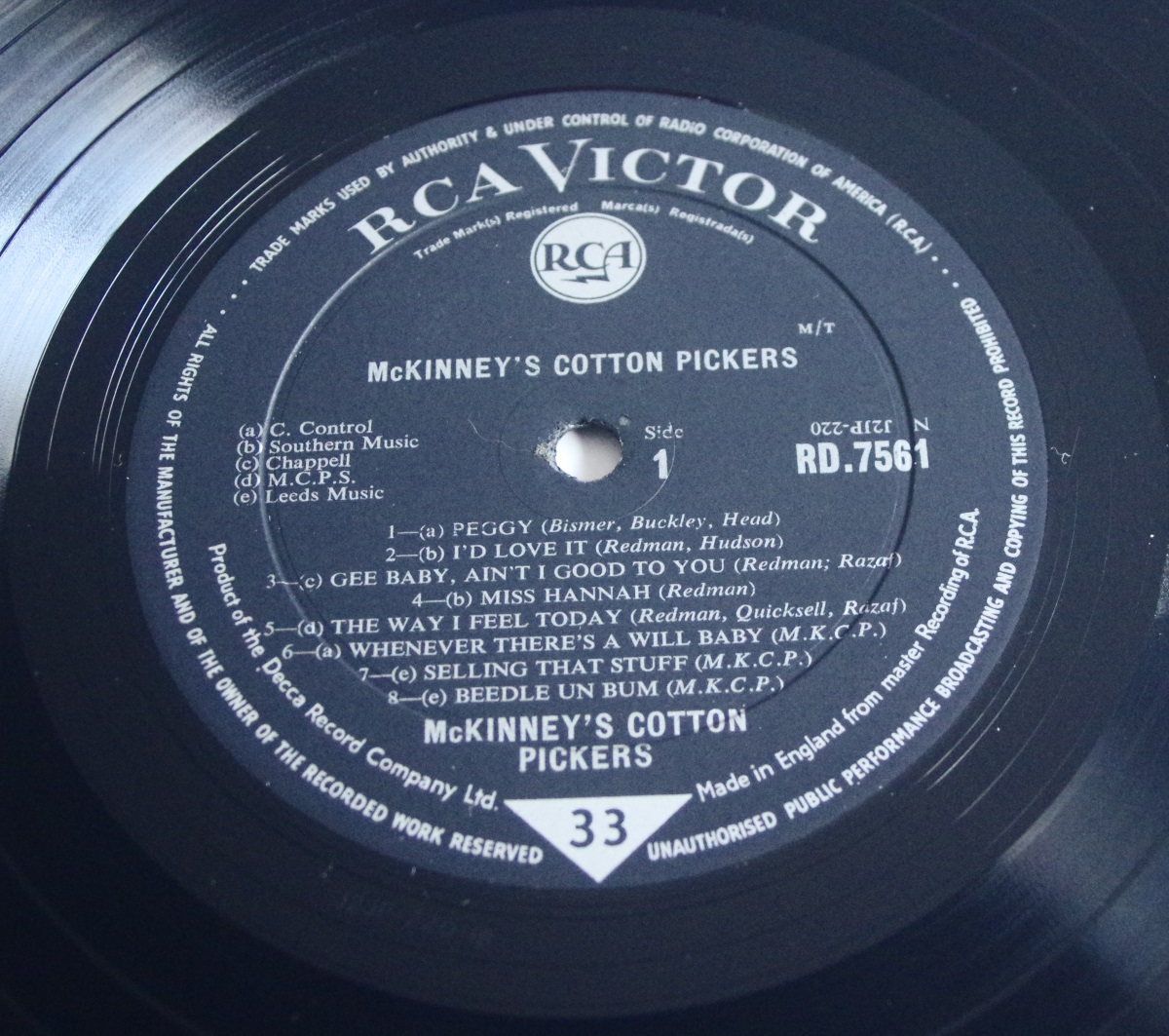 McKinney's Cotton Pickers – McKinney's Cotton Pickers LP - Twelve